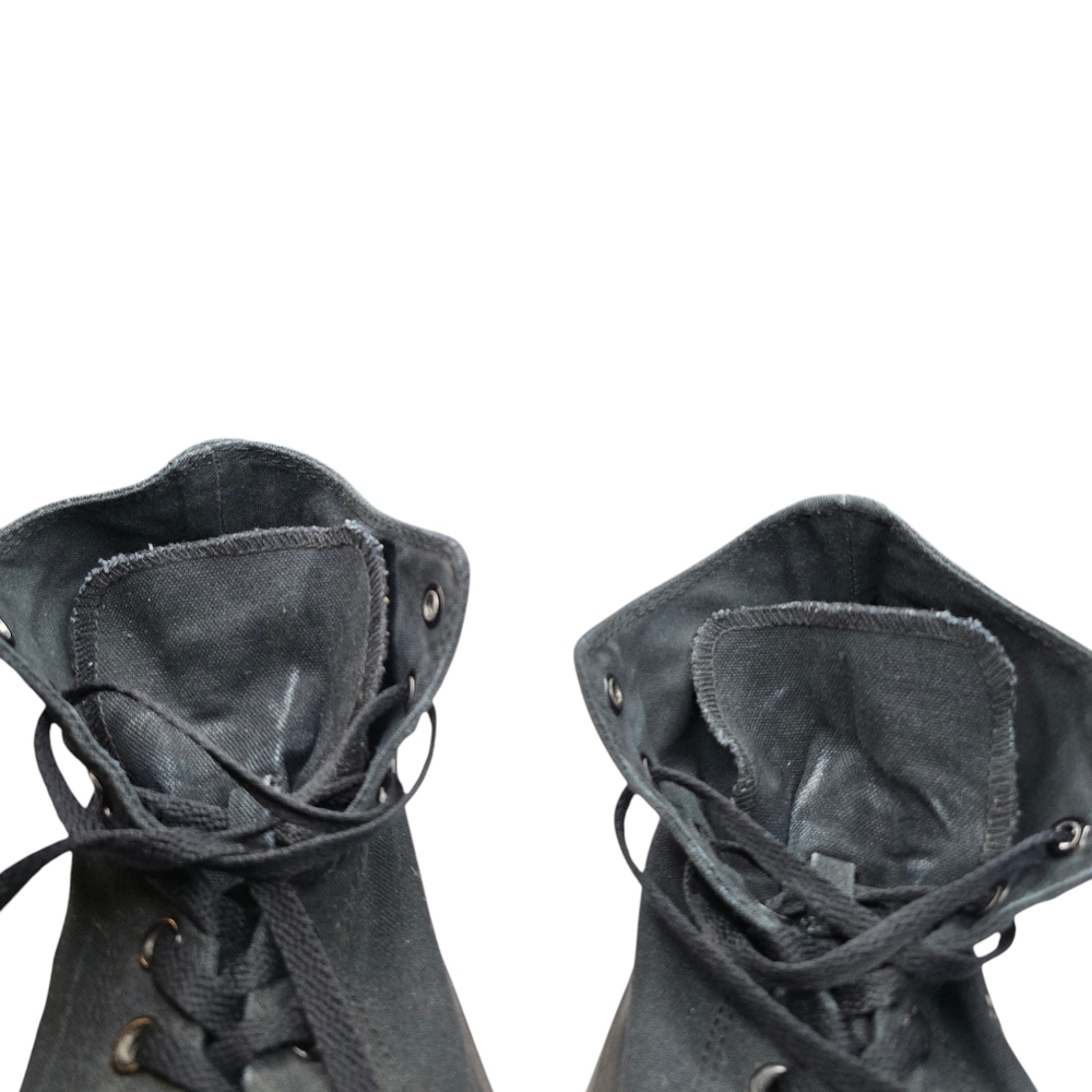 Converse Black Mid Top Sneakers Unisex - Picture 3 of 9